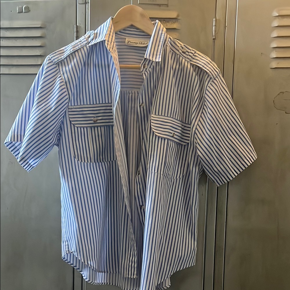 Women’s Blue Striped Shirt